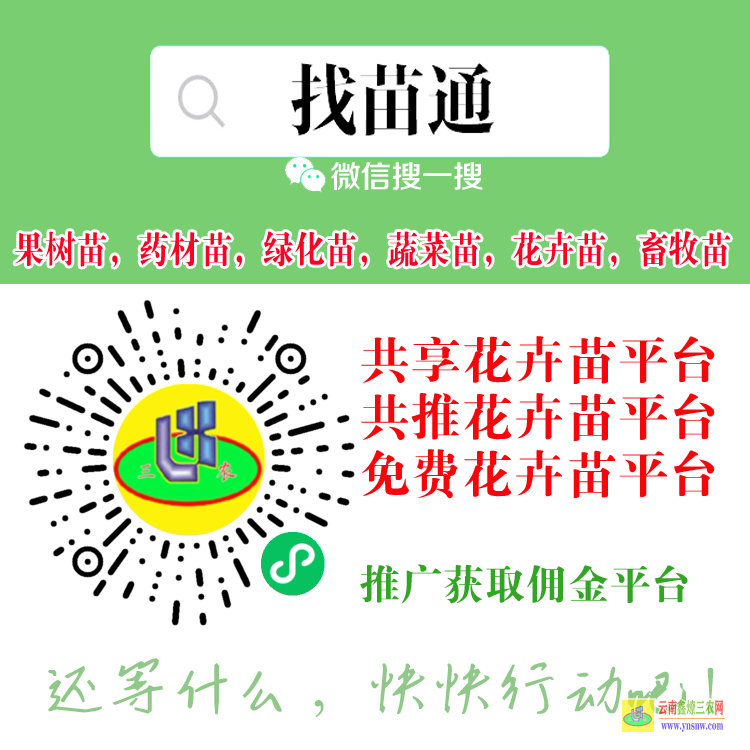 會(huì)澤藥材苗信息平臺(tái) 微信搜一搜[找苗通] 苗木求購(gòu)小程序